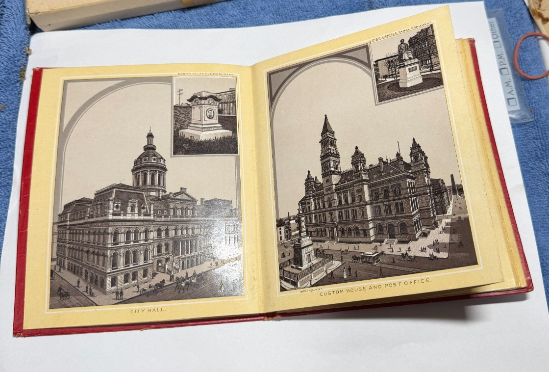 Vintage 1902 Souvenir of Baltimore Accordion View Book Wittemann Pre-Fire