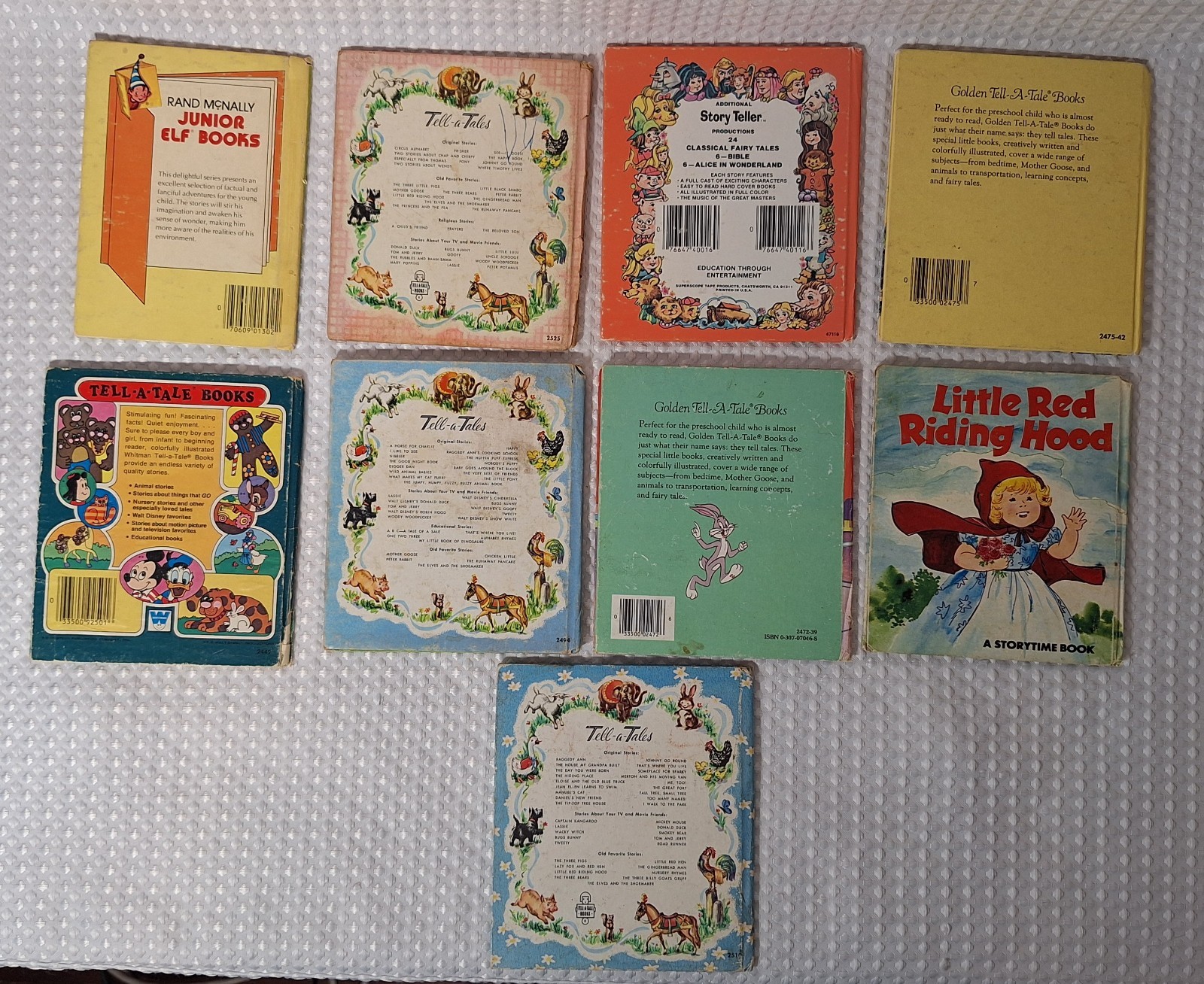 Vintage 1950s-1980s Children’s Small Books Whitman Golden Rand Mcnally Lot of 9