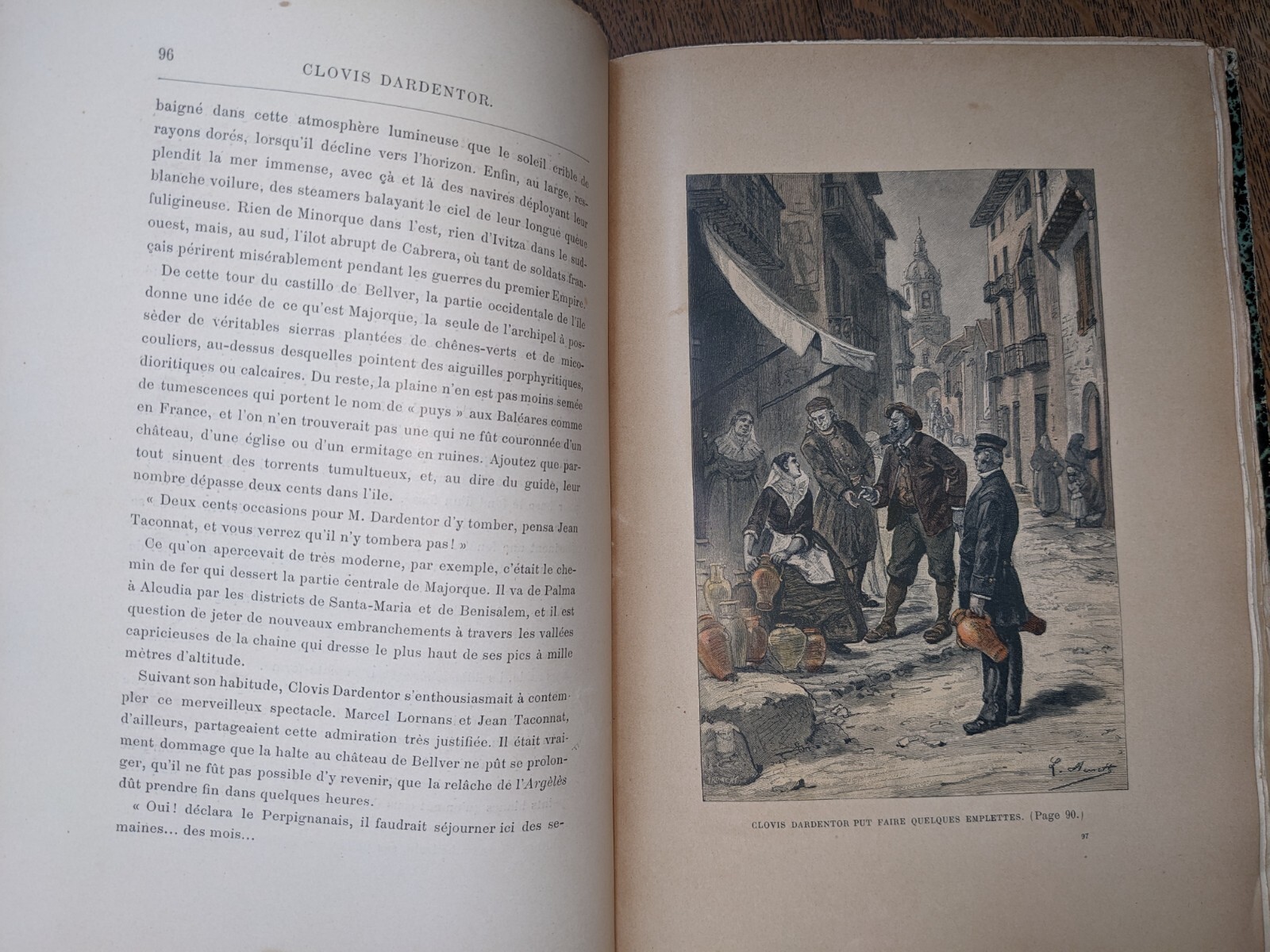 Antique book – Jules Verne – Facing the Flag / Clovis Dardentor – 1896 -…