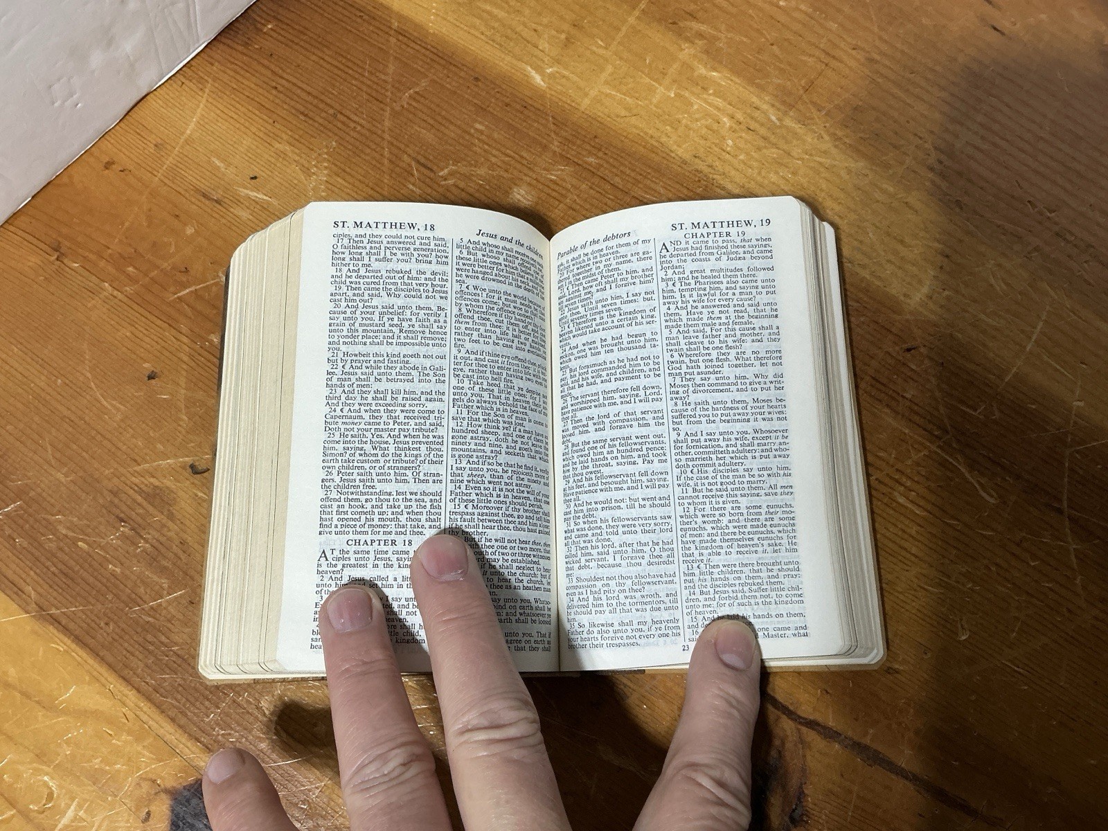 KJV Holy Bible Jerusalem olive wood Cover Collins Clear-type UNUSED ILLUSTRATED