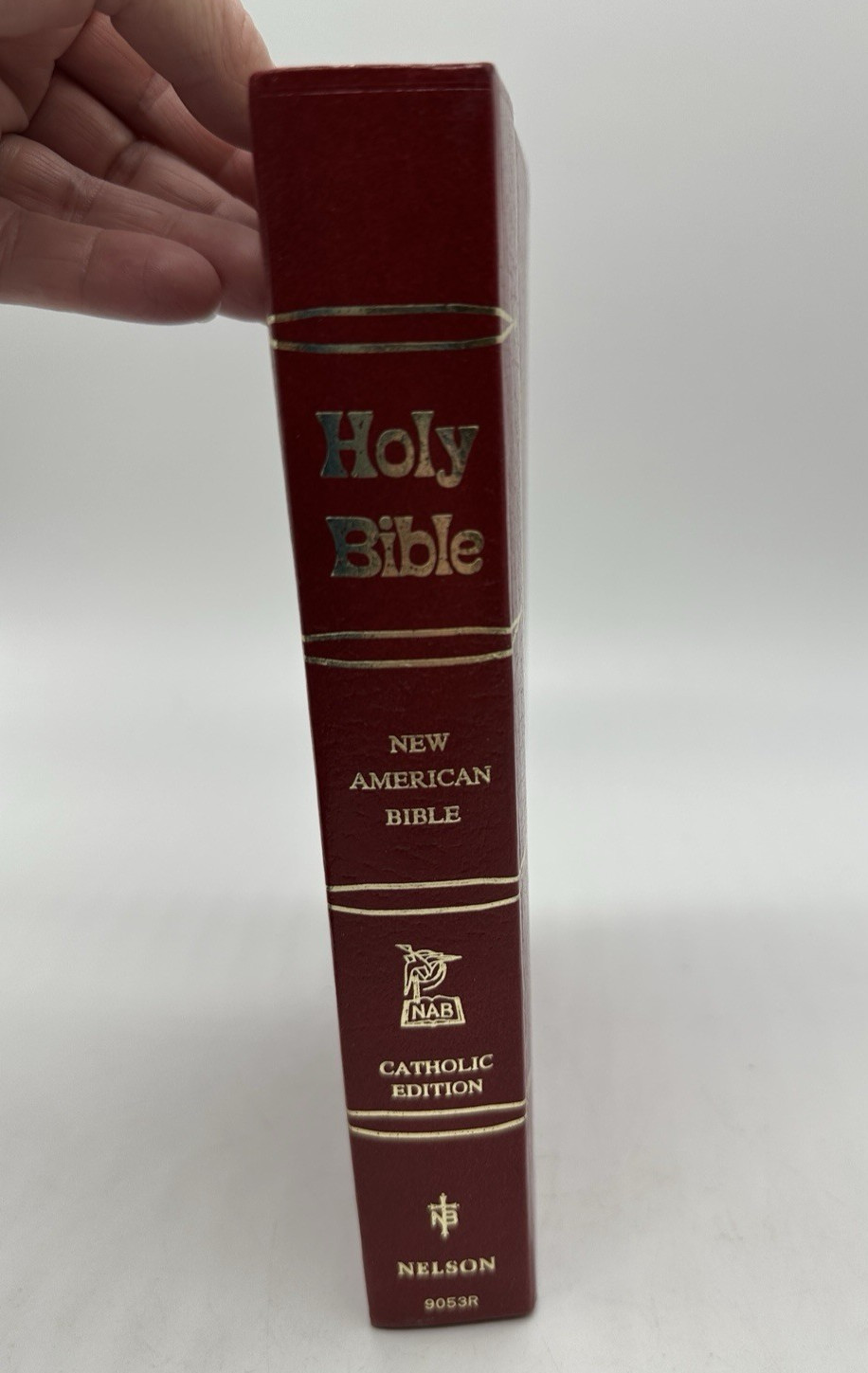Holy Bible New American Catholic NAB Edition Red Faux Leather 1971 Thomas Nelson