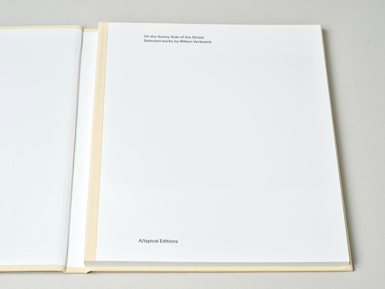 [RARE] Willem Verbeeck “On the Sunny Side of the Street” (1st Edition, 2021)