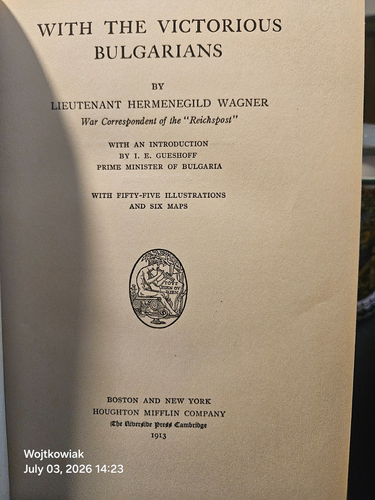 114# With the Victorious Bulgarians Wagner 1913 1st Ed Balkan War Illus