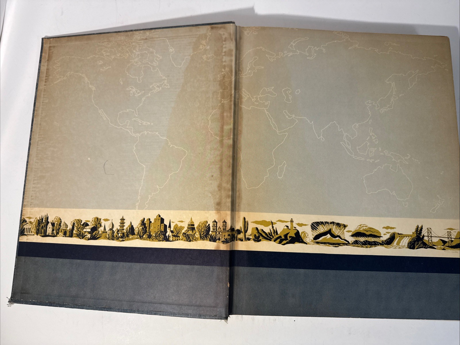 Rand McNally Cosmopolitan World Atlas 2nd Edition 1951 Vintage Hardcover