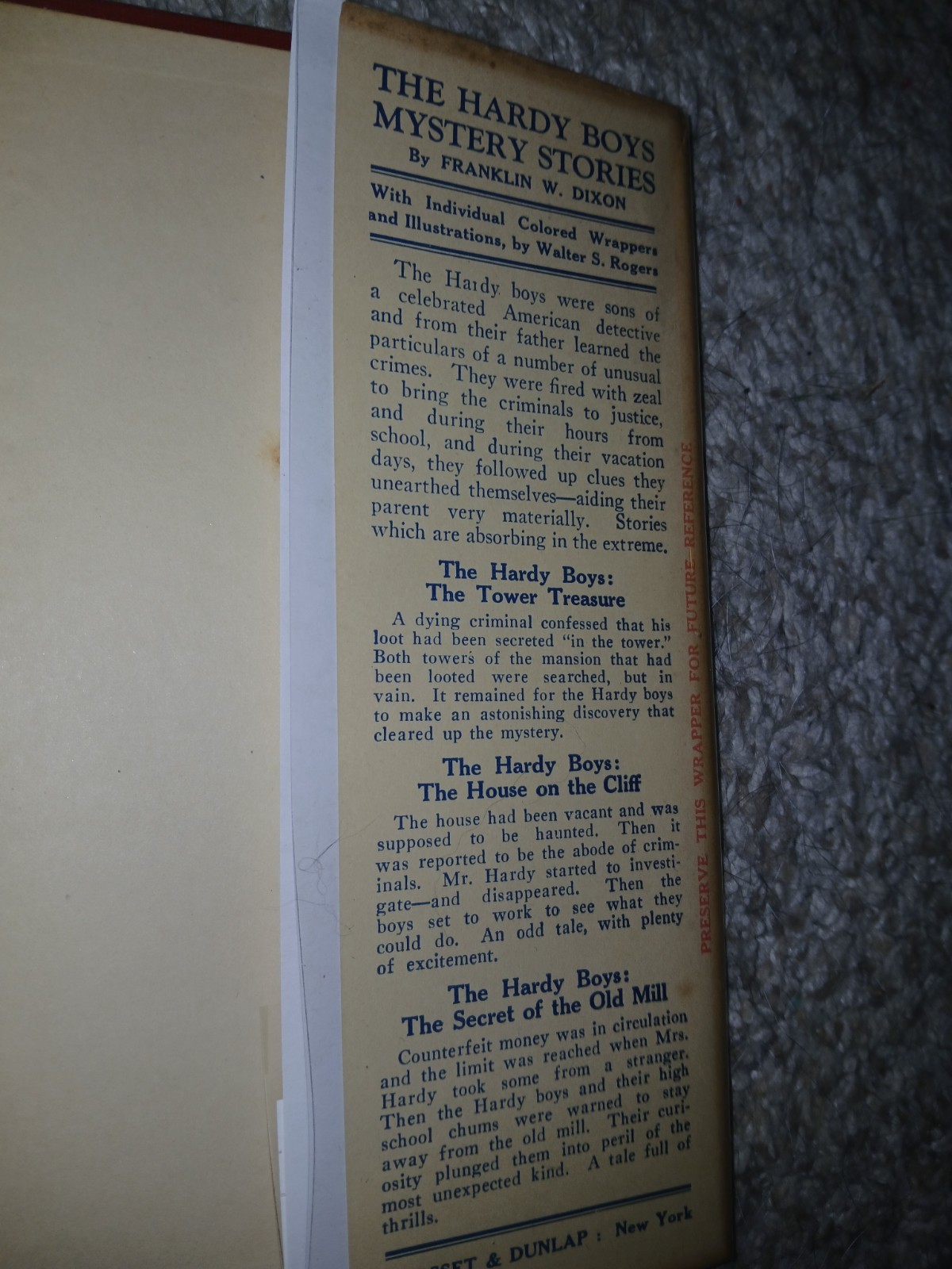 Ted Scott Over the Ocean to Paris 1927 Rare 1st Printing in Jacket!
