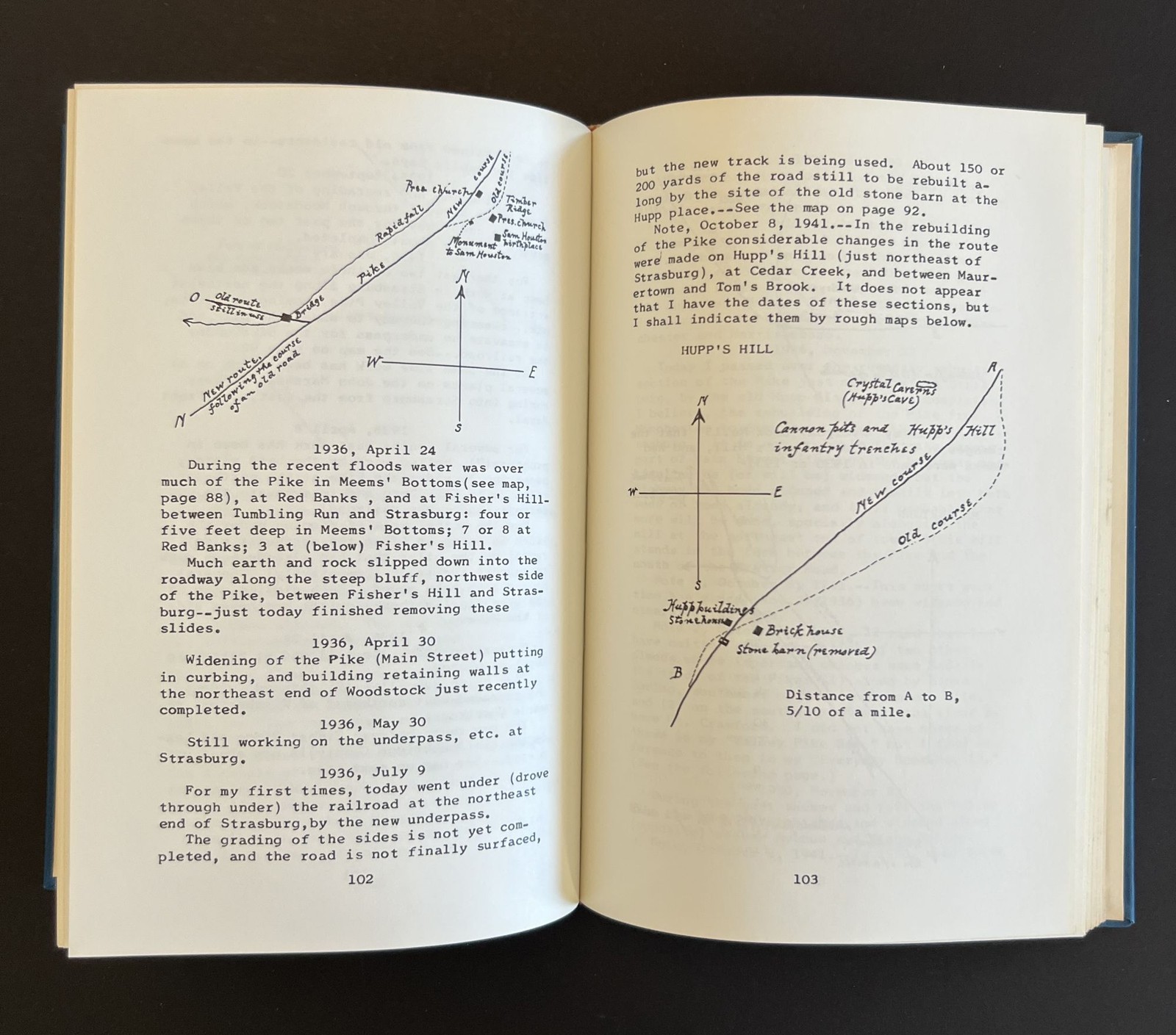 John W Wayland / Valley Turnpike Winchester to Staunton and other Roads 1st 1967