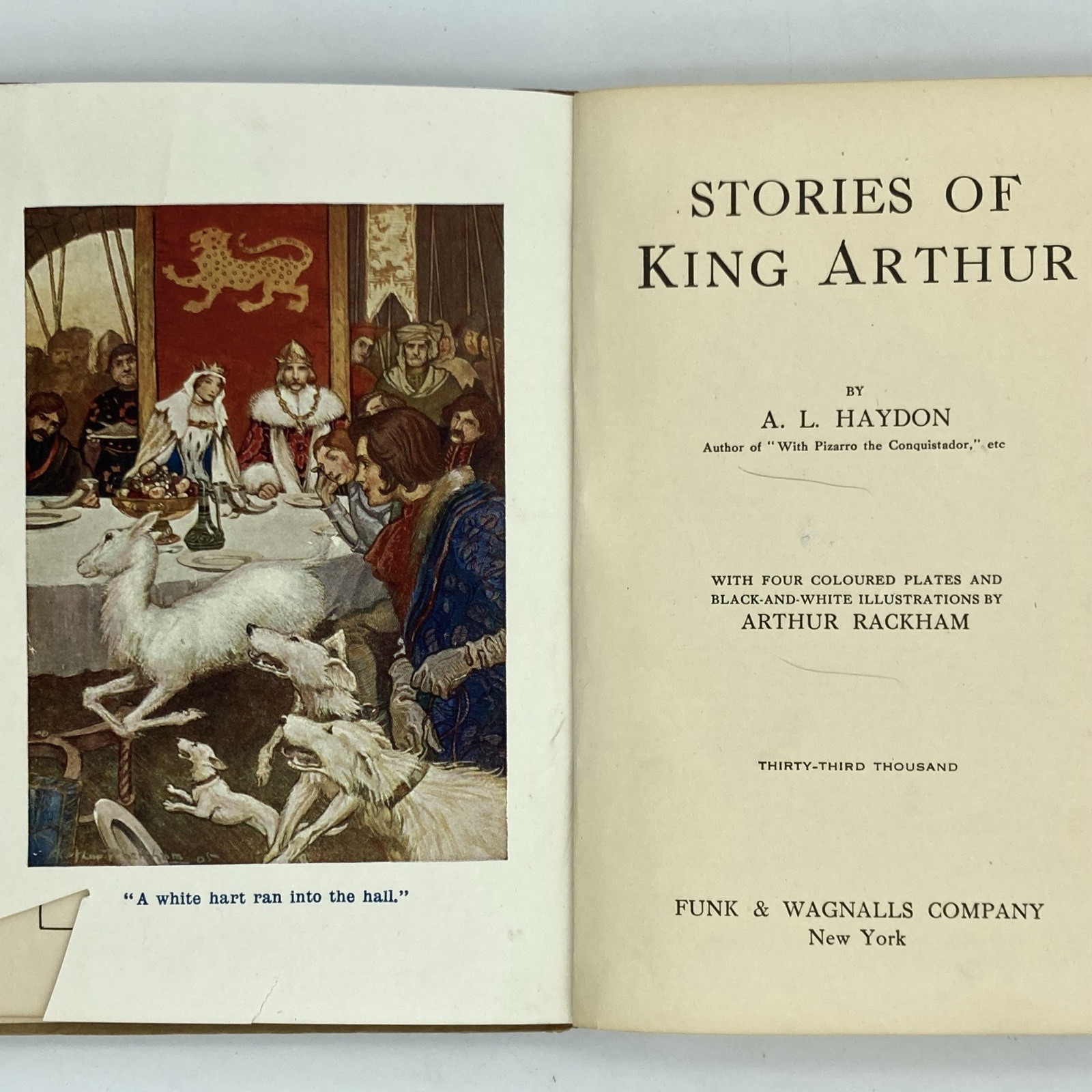 Stories of King Arthur – Haydon & Arthur Rackham (Funk & Wagnalls) 33rd thousand