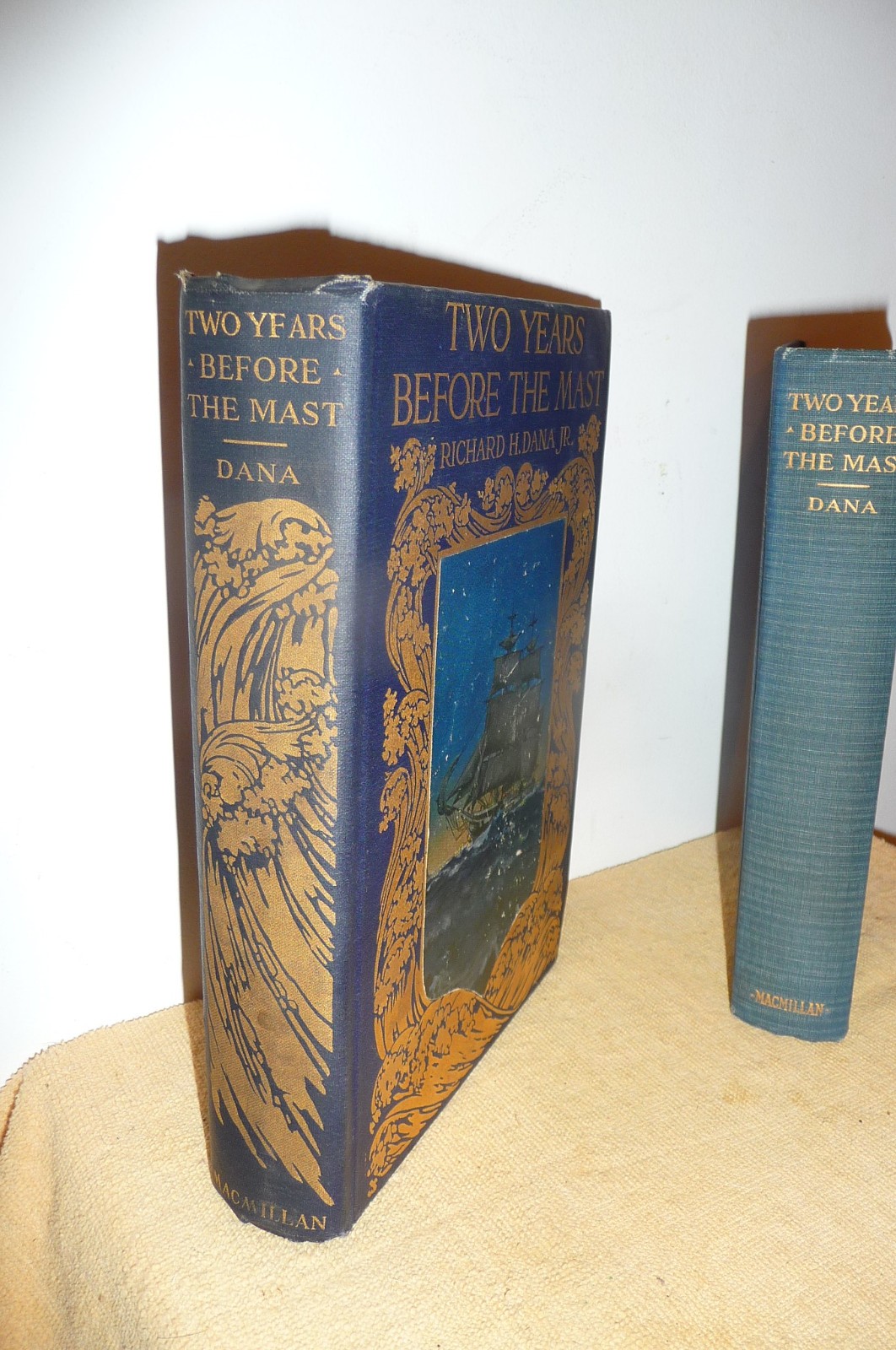 2 books Two Years Before Mast by Ricahrd Dana 1911 1st ed & 1924 ed Nice!