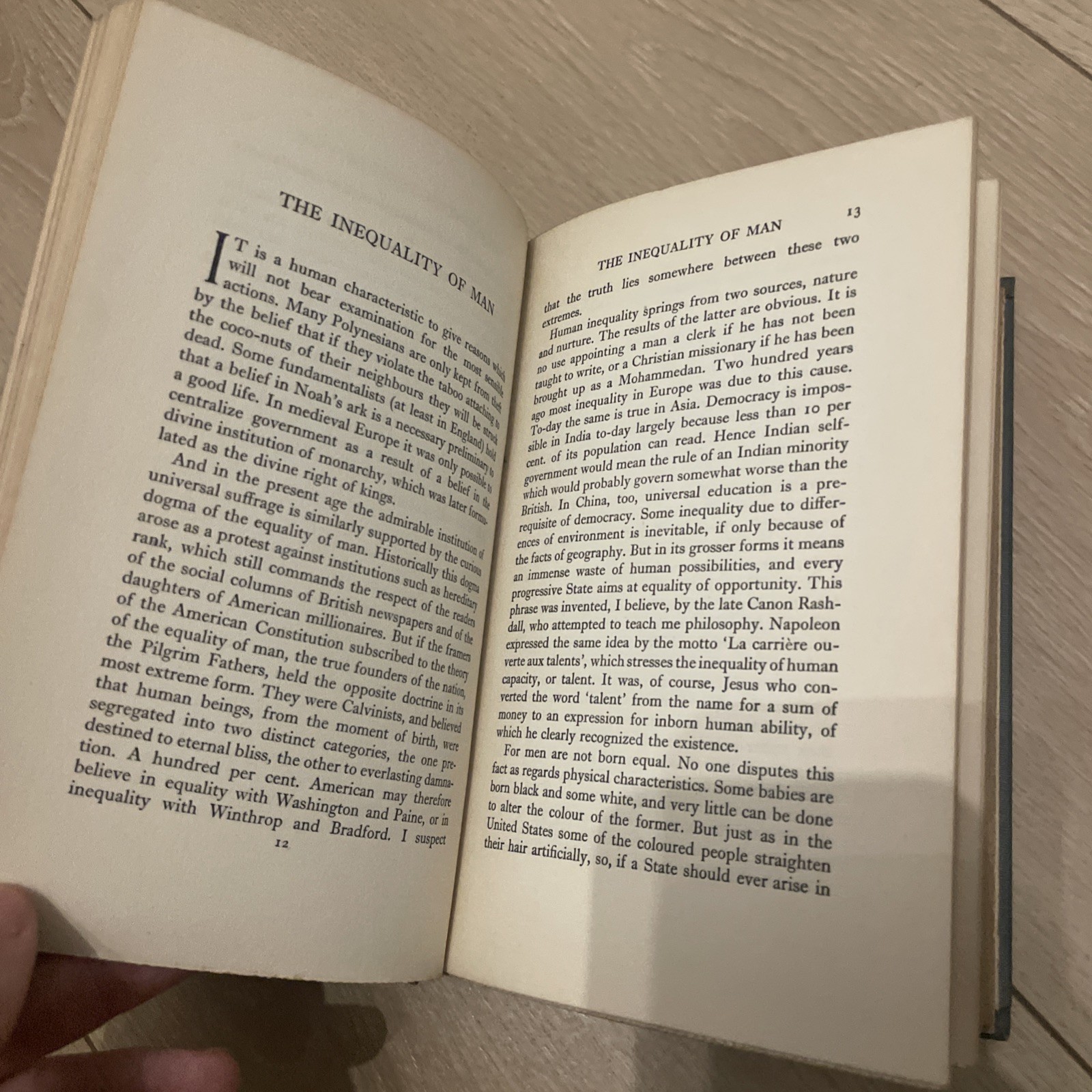 The Inequality Of Man, J B S HALDANE, Chatto, 1st, 1932