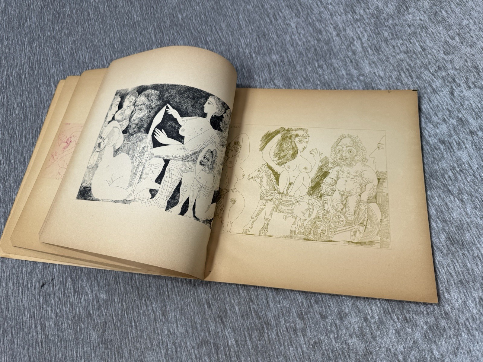 Avant Garde Picasso’s Erotic Gravures Art No 8 1969 Brothel Voyeur Muses Book
