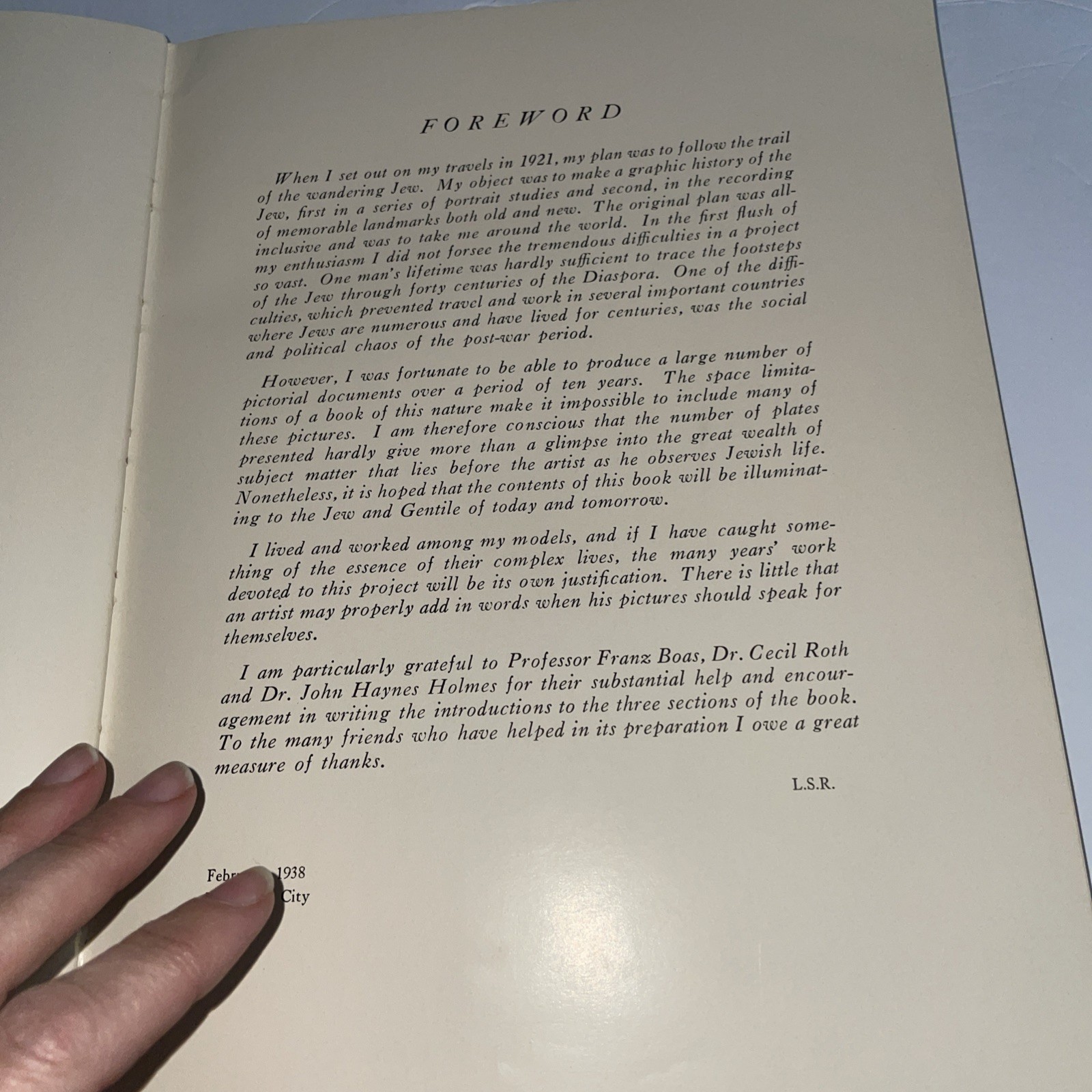 My Models Were Jews Book By Lionel S Reiss Limited Edition Judaica Book 1938 HC