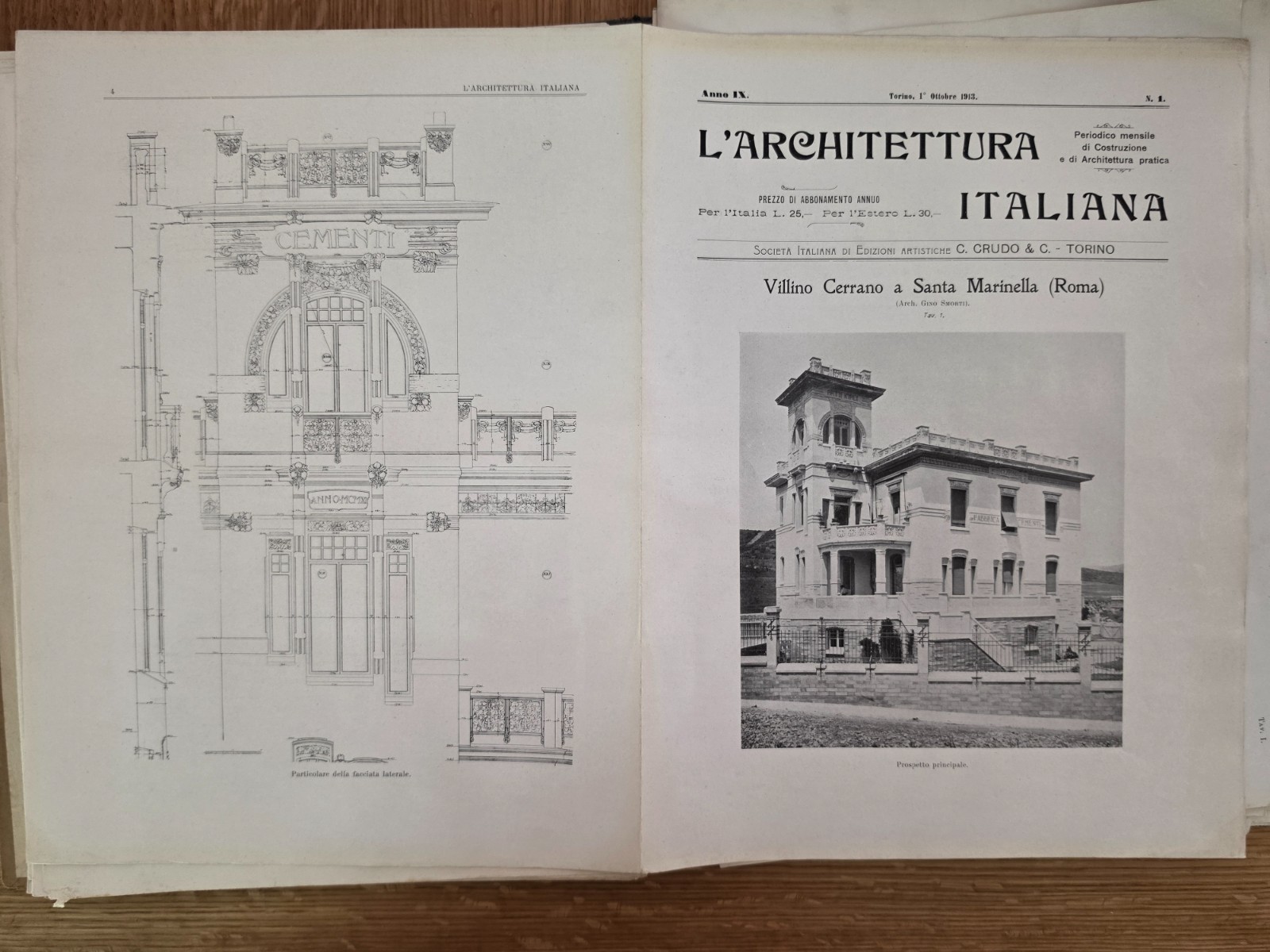1911-1914 L’Architettura Italiana 3 Volumes – Italian Art Nouveau Magazine