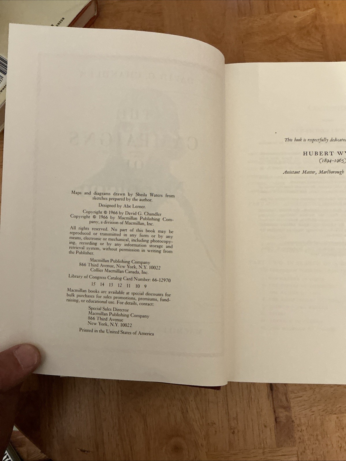 The Campaigns of Napoleon by David G Chandler 1966 1st Ed 9th prnt PRICE Clipped