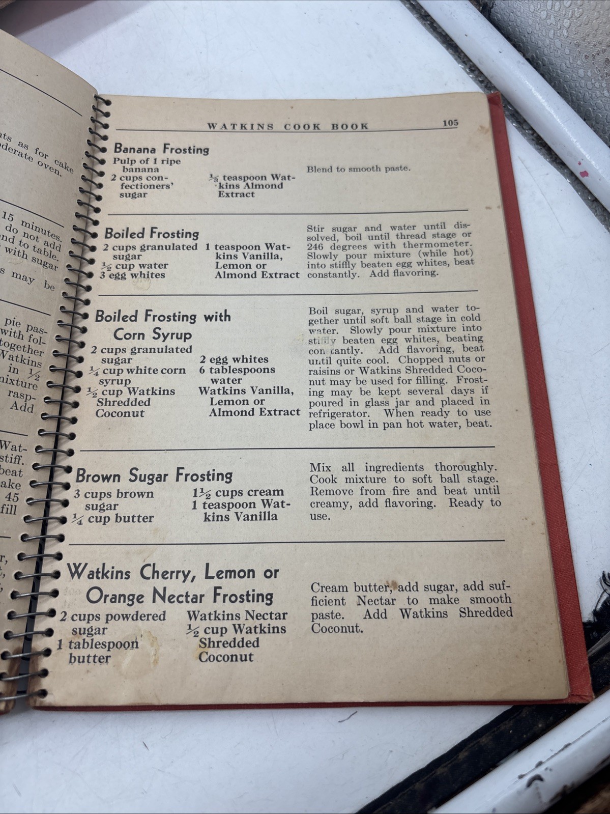 1936 Watkins Cook book 1st edit 1930s Cooking Depression Breadmaking Canning HC
