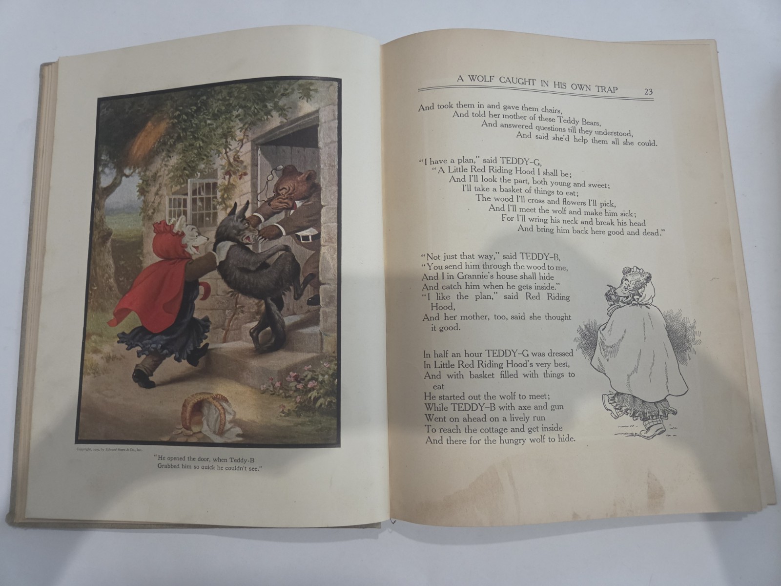 TWO Antique First Edition Teddy-B & Teddy-G Children’s Books, by Seymour Eaton