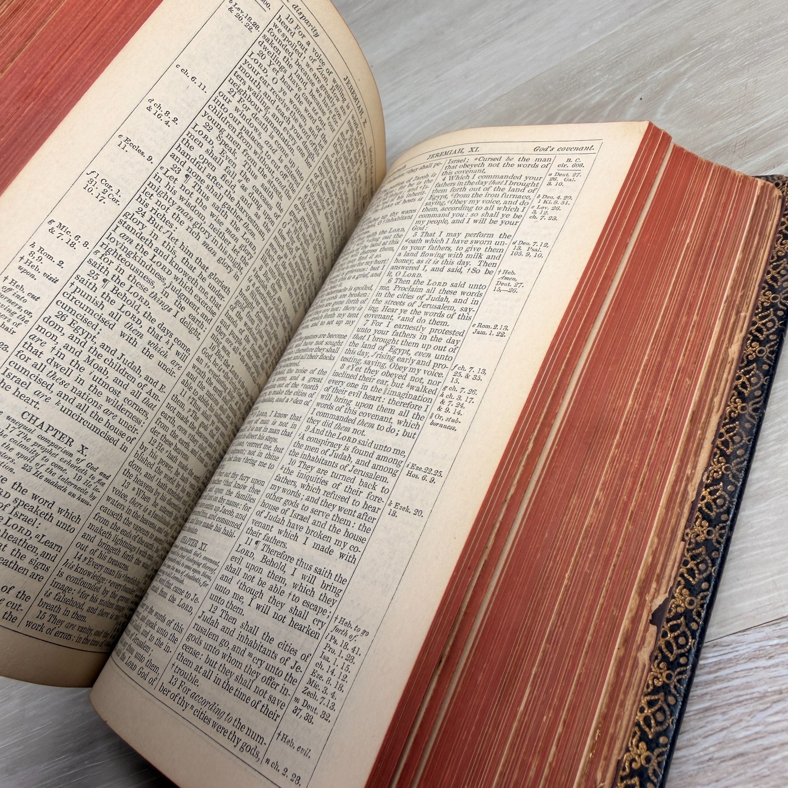 1875-1885 Oxford KJV Holy Bible Nonpareil 16mo Leather – Thomas Nelson & Sons NY