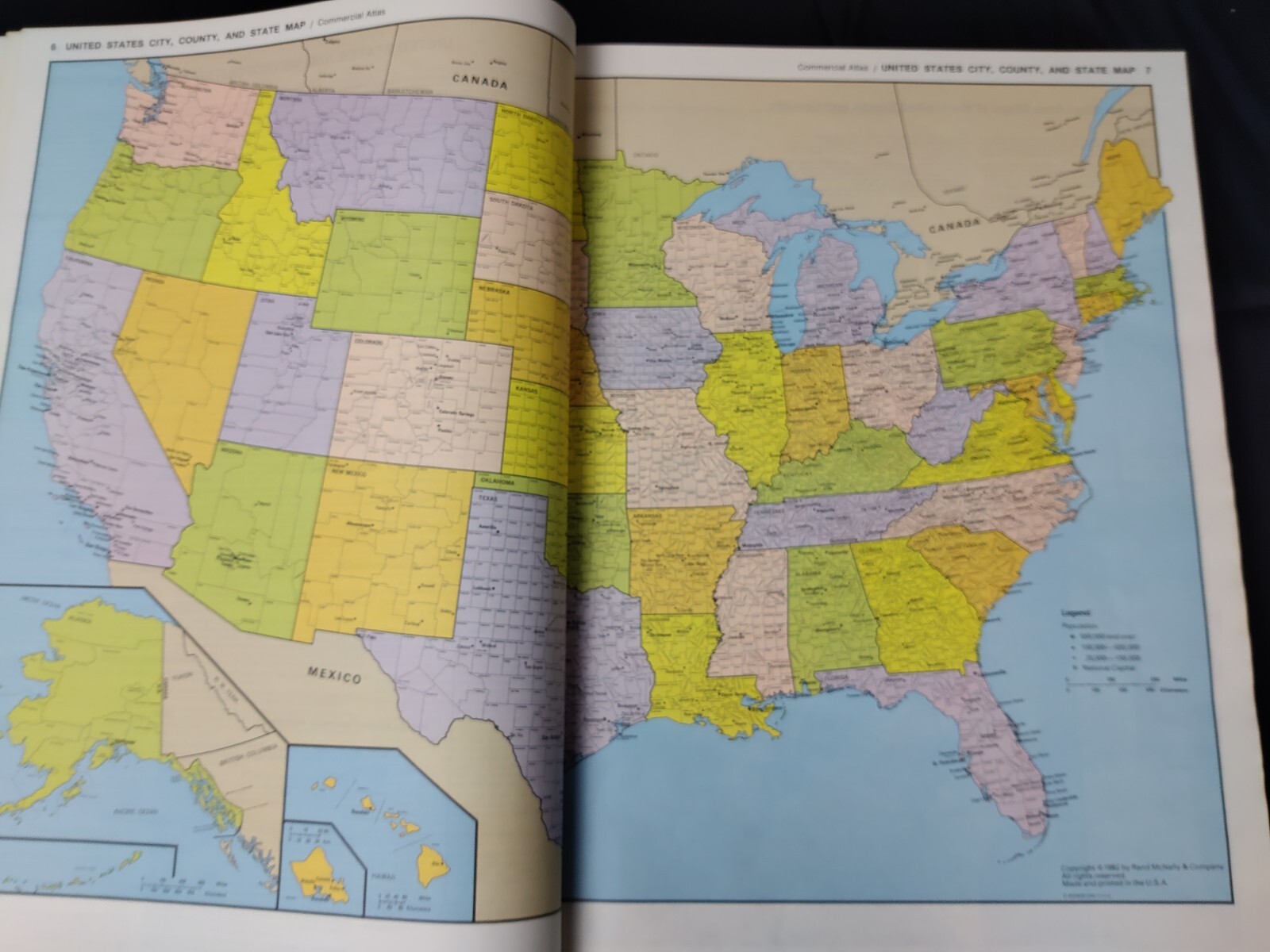 Rand McNally Commercial Atlas Marketing Guide 119th Edition 1988 Extra Large HC