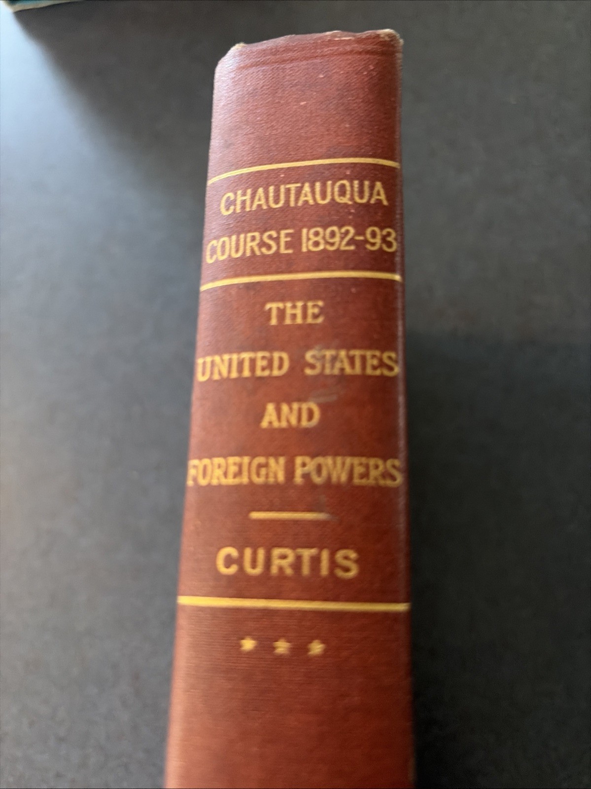1892 The United States And Foreign Powers William Eleroy Curtis HC