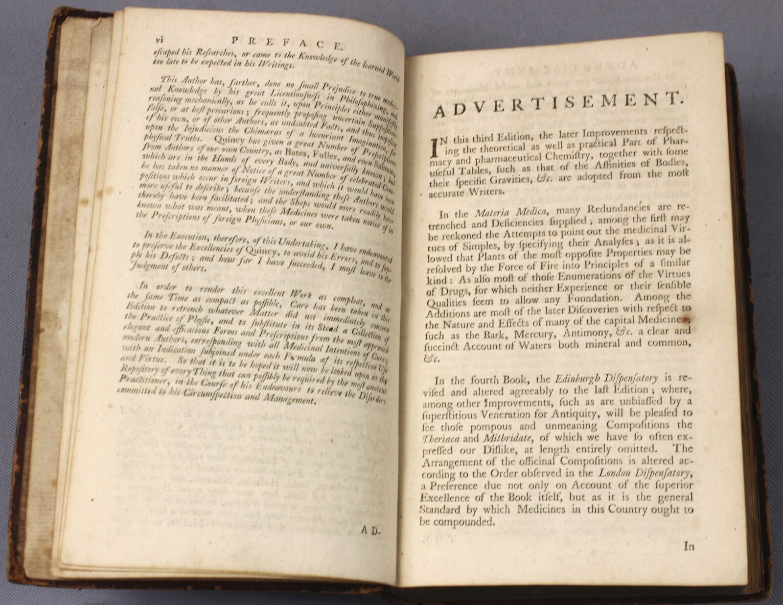 Quack Medicine Dispensatory – 1764 – Friend Samuel Johnson – Surgeon Inscription