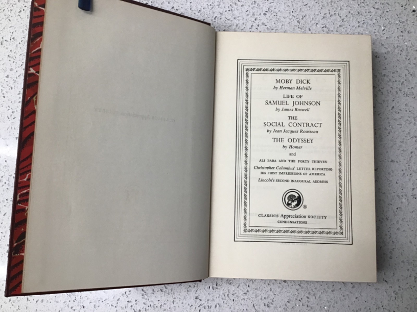 4 Volumes of Grolier Classics Appreciation Society Condensations 1955-57