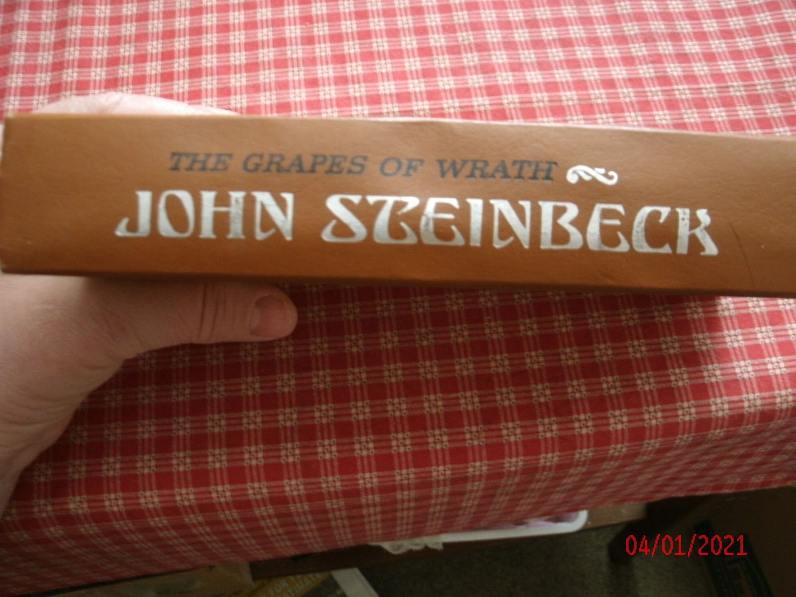 Vintage 1967 Classic Book: The Grapes Of Wrath By John Steinbeck Viking Press