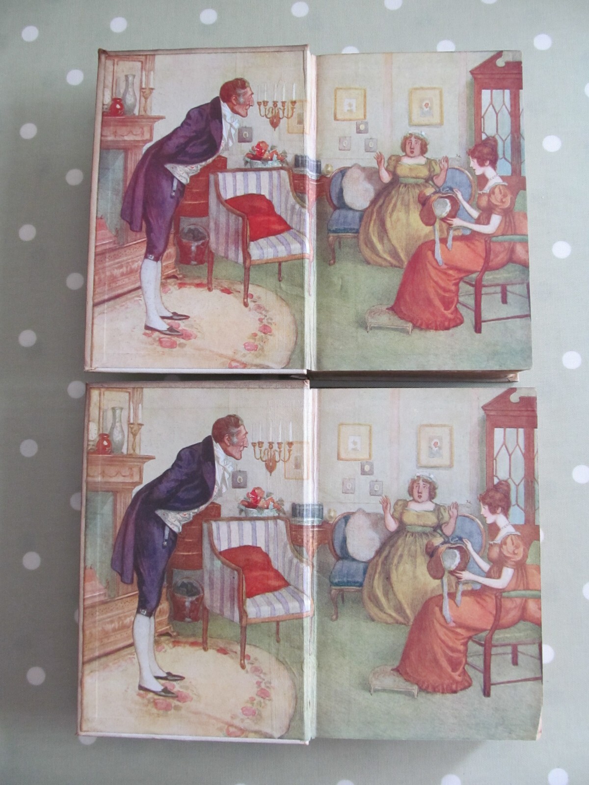 MANSFIELD PARK JANE AUSTEN ILLUSTRATED A WALLIS MILLS CHATTO WINDUS X 2 HB 1917