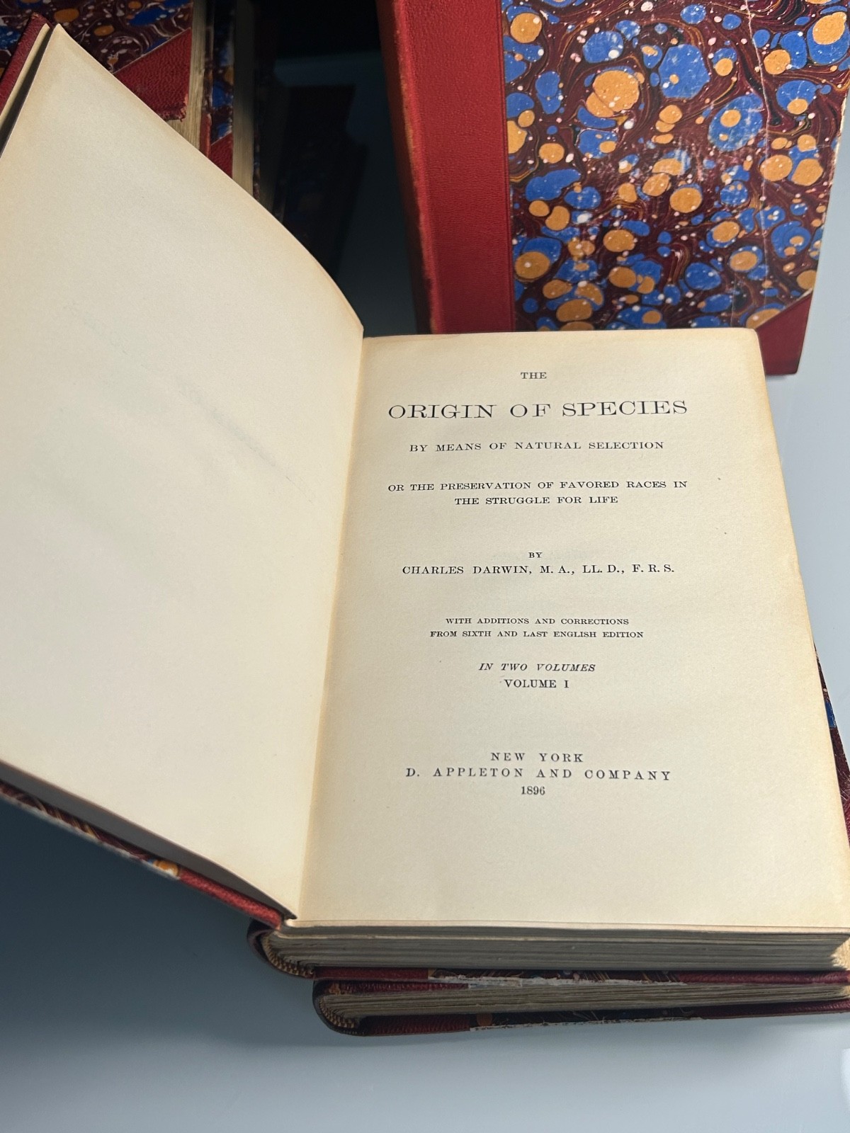 Charles Darwin The Origin Of Species, First Authorized Volume Edition 1896