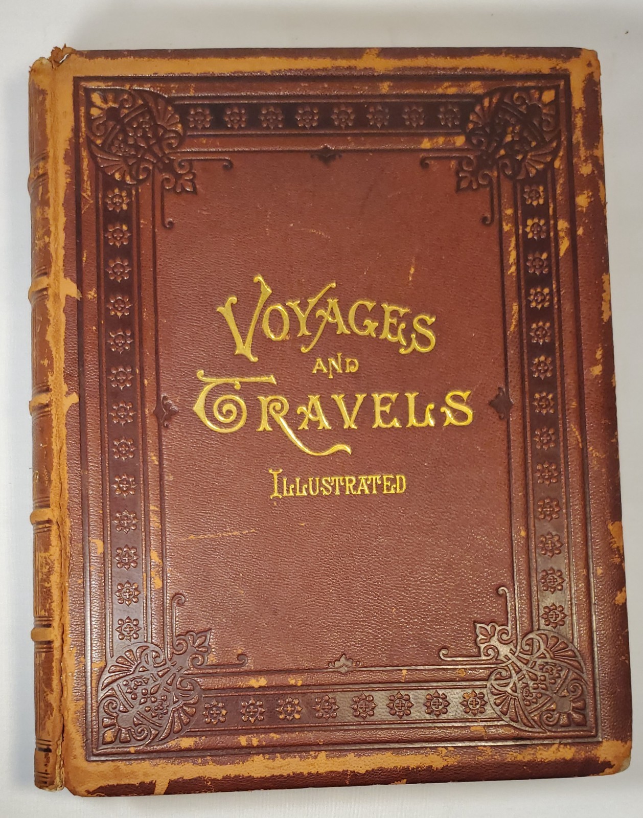 Voyages & Travels L. De Colange Vols 1 & 2 1887 1st Edition FULL LEATHER, GILT