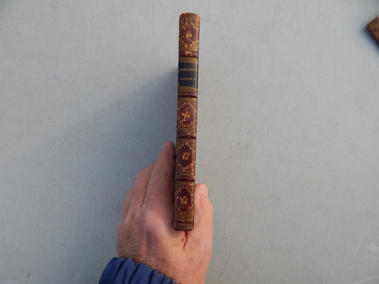 1822 FULL LEATHER “A FATHER’S LEGACY TO HIS DAUGHTERS” BY DR. JOHN GREGORY