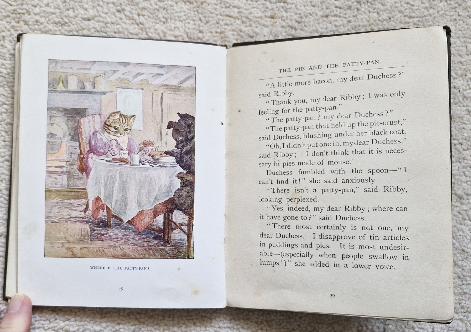 The Pie And The Patty-Pan By Beatrix Potter, 1st Edition, 1905, Frederick Warne