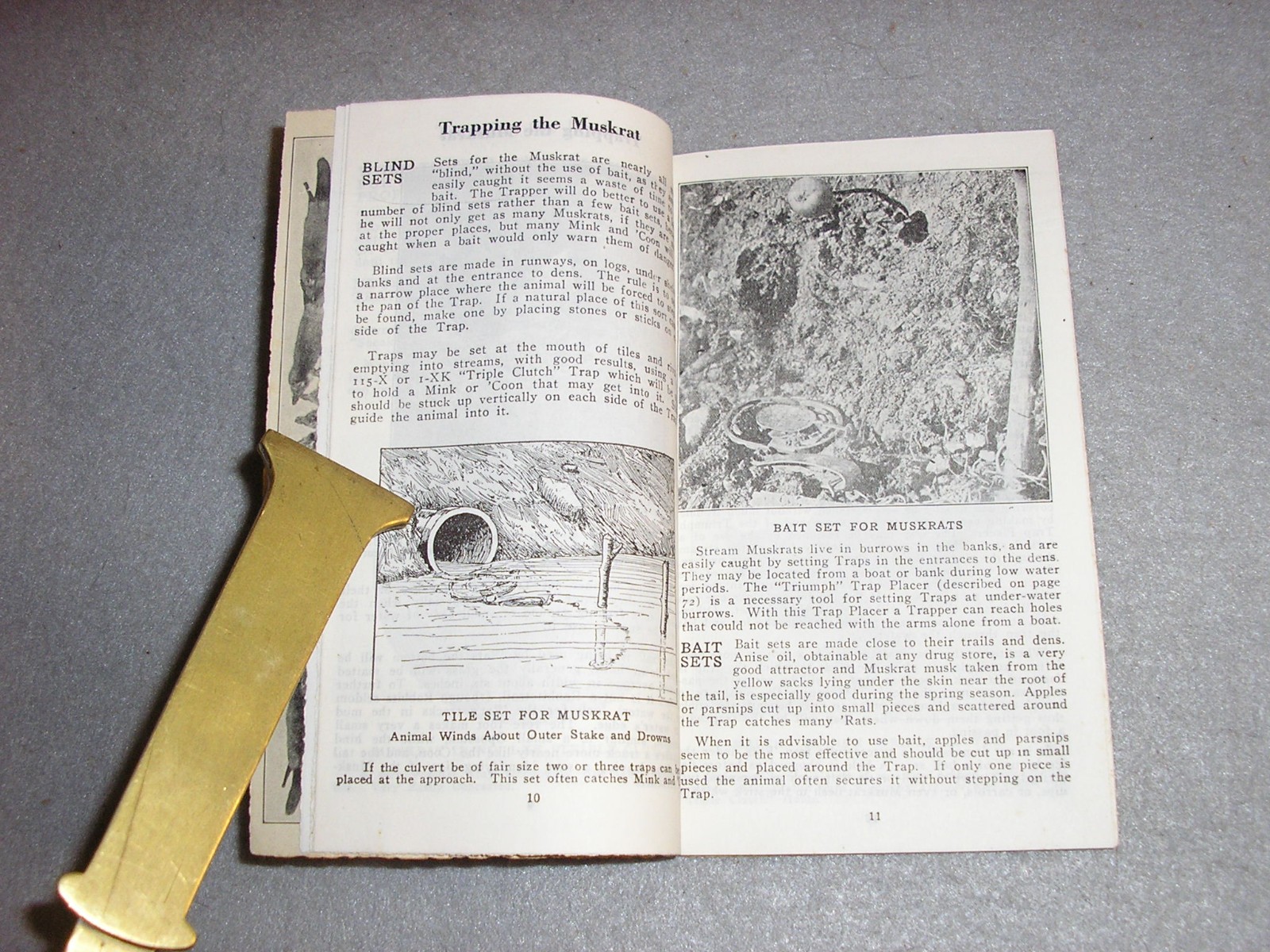 Antique Hunting Book Trapping Tricks Trapper’s Guide Methods Traps Catalog 1925