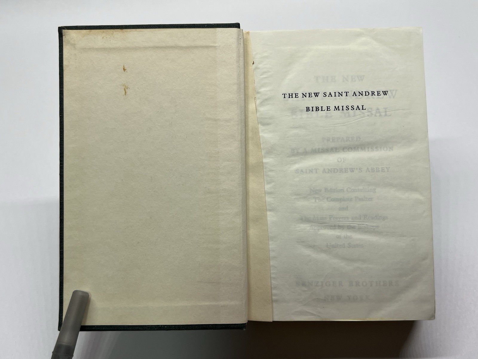 The New Saint St Andrew Daily Bible Missal, 1966,