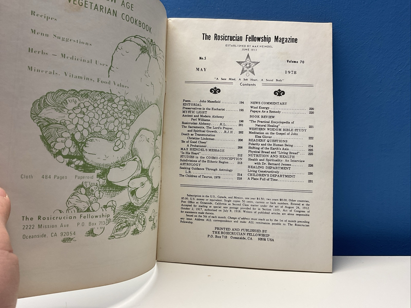 Rays From The Rose Cross – The Rosicrucian Fellowship – May 1978
