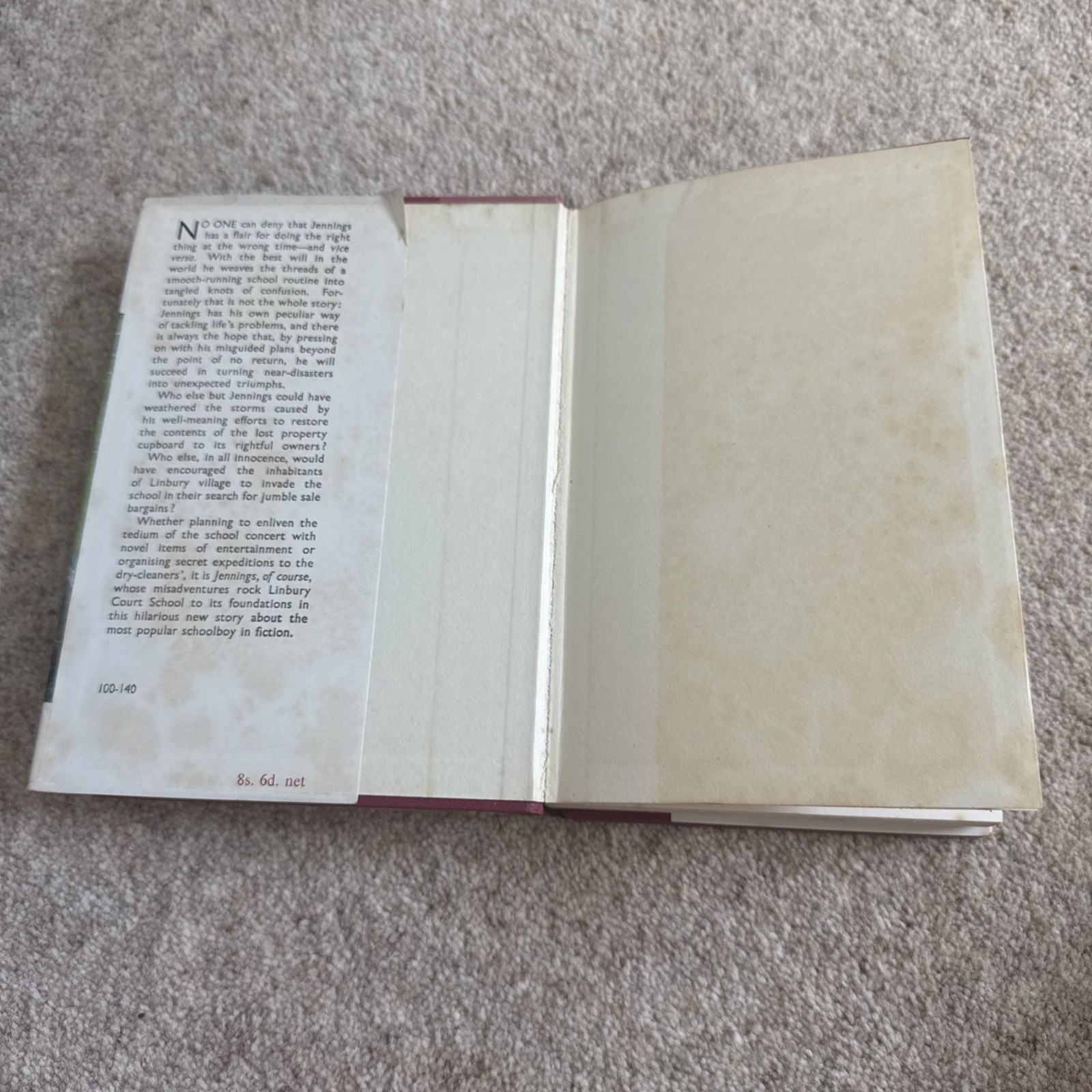 Anthony Buckeridge Jennings of Course ! First Edition in D/J 1964