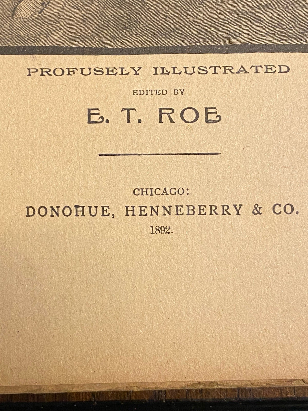 Antique 1892 Happy Holidays Book – Donohue Henneberry & Co. Chicago Hardcover