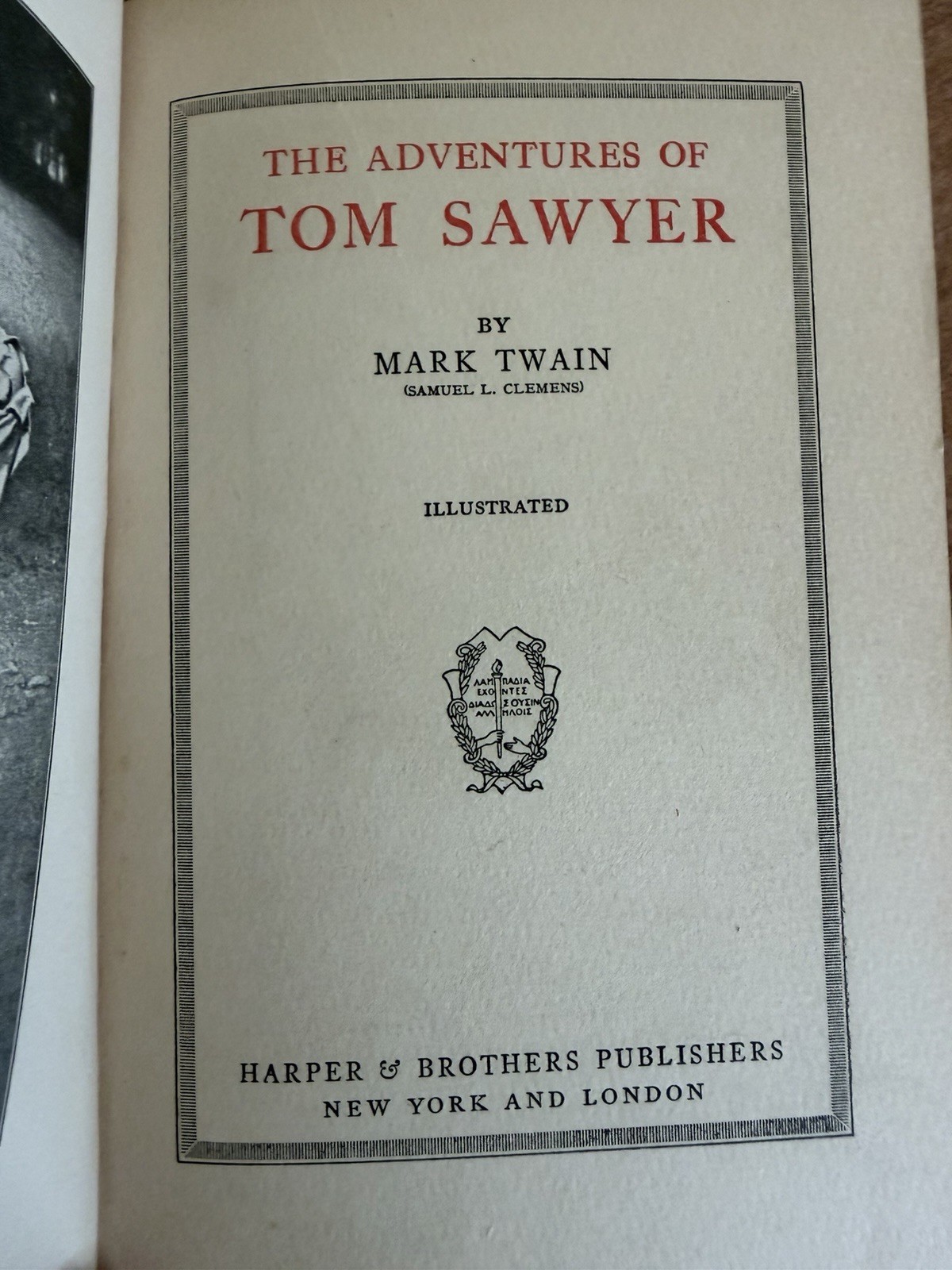 THE ADVENTURES OF TOM SAWYER Mark Twain Illustrated 1917 Harper & Brothers HC