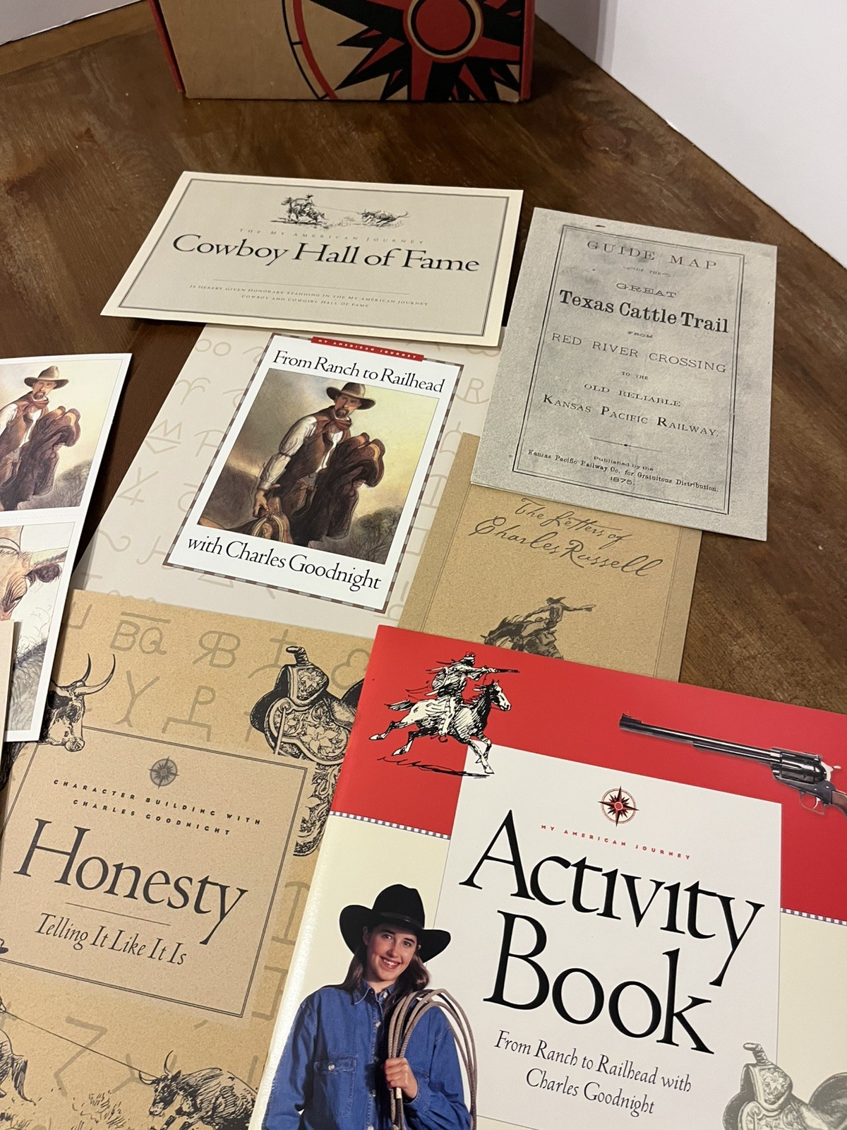 2 sets of My American Journey (1)Lewis and Clark (2) Charles Goodnight, cowboy