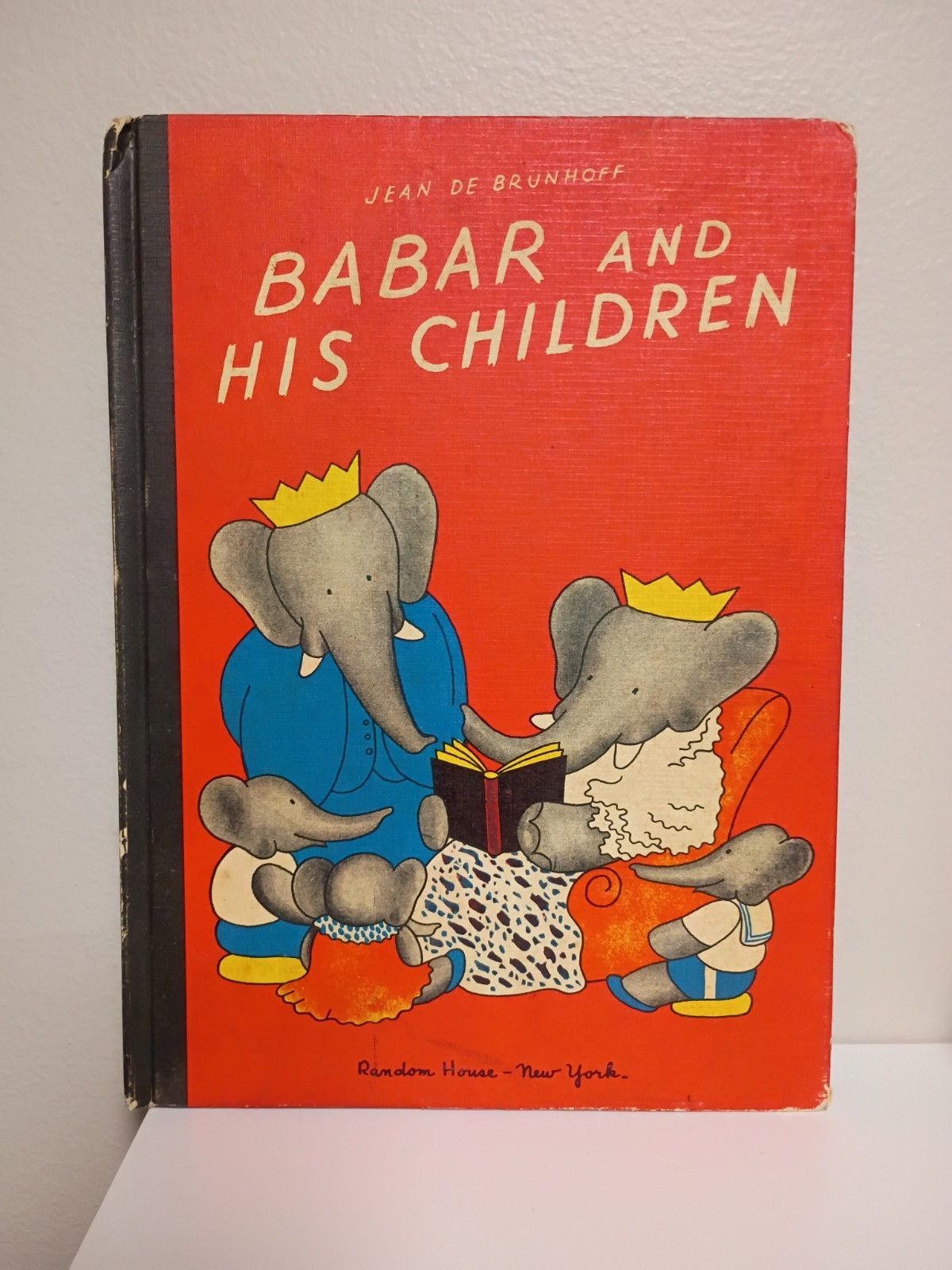 BABAR AND HIS CHILDREN Hardback Book 1966 Random House by Jean de Brunhoff