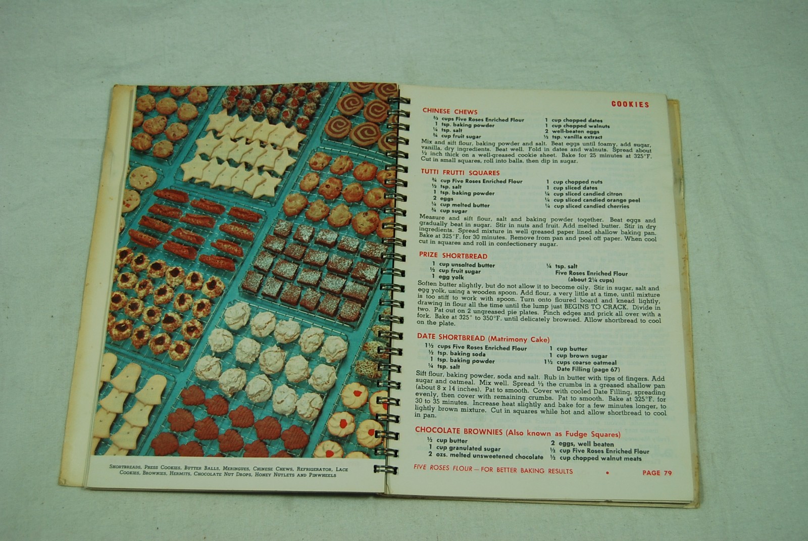 A Guide to Good Cooking Spiral Bound Paperback Book with Five Roses Flour 1962