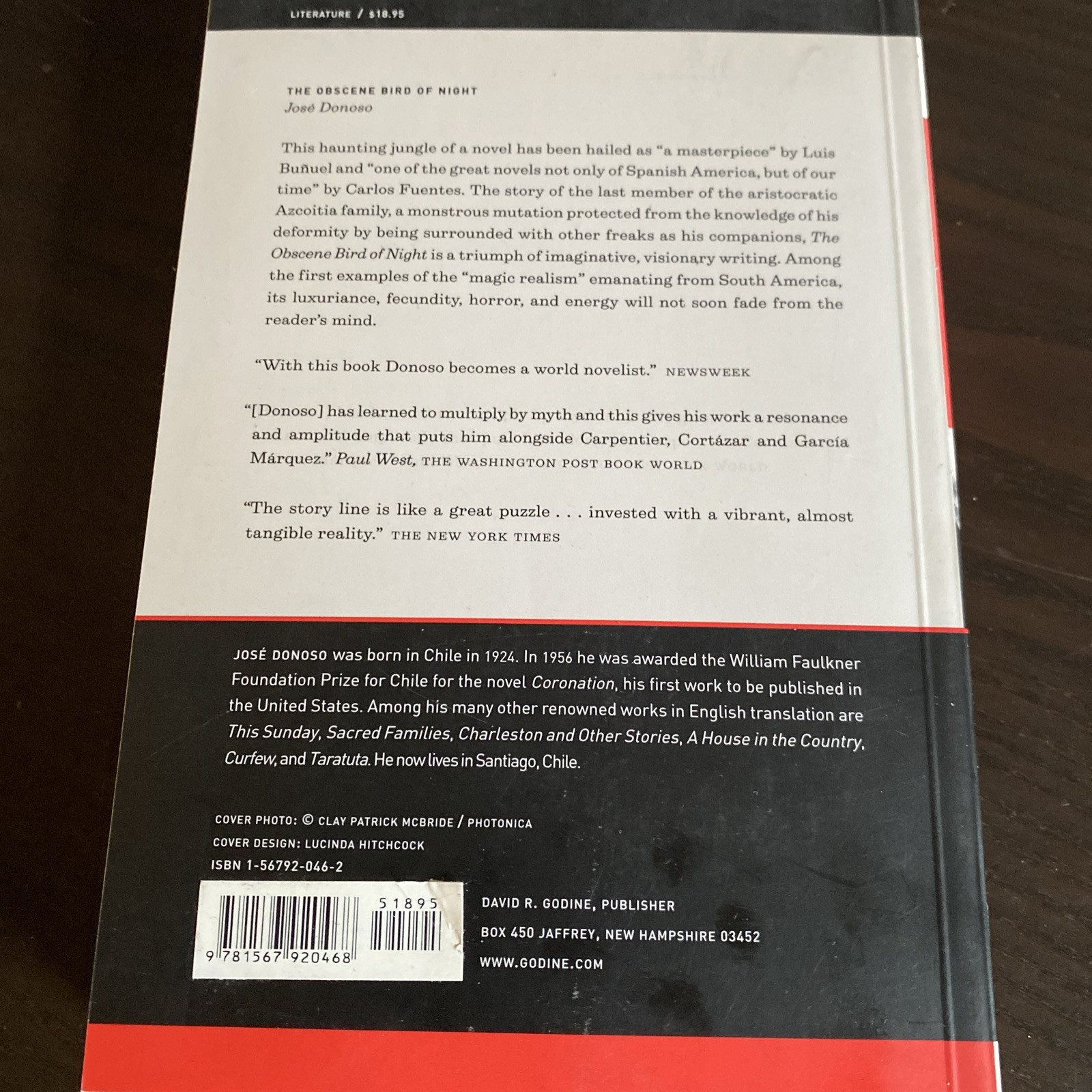 José Donoso – The Obscene Bird Of Night – Verba Mundi – Trade Paperback