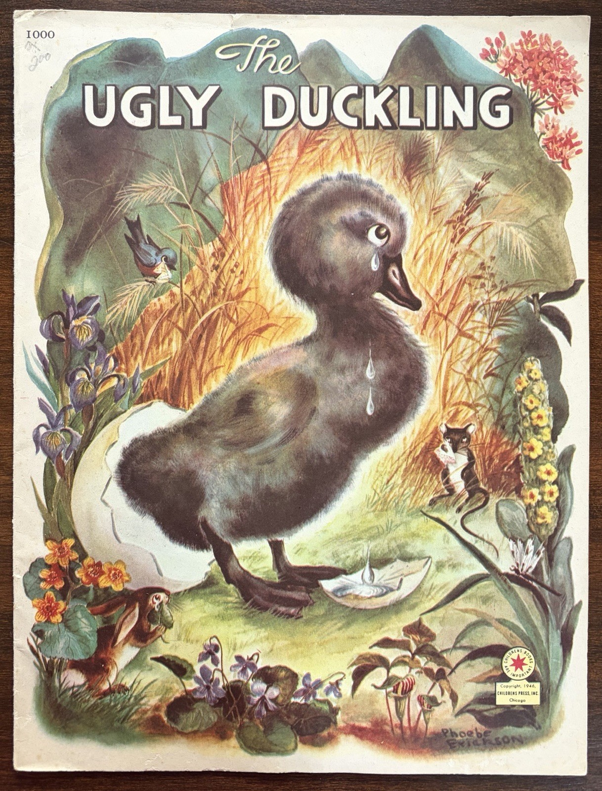 The Ugly Ducking By Phoebe Erickson, Vintage 1946 Children’s Press Paperback