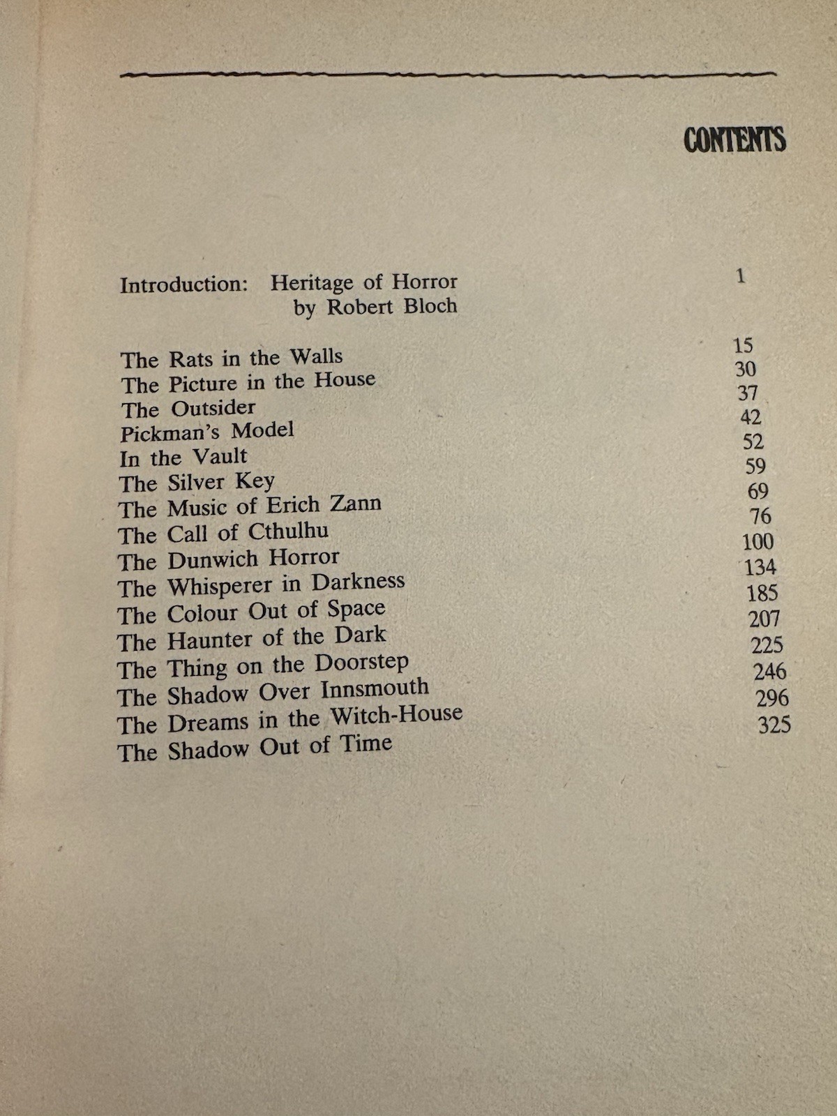 1963 Edition The Best of H.P. Lovecraft Bloodcurdling Tales of Horror & Macabre