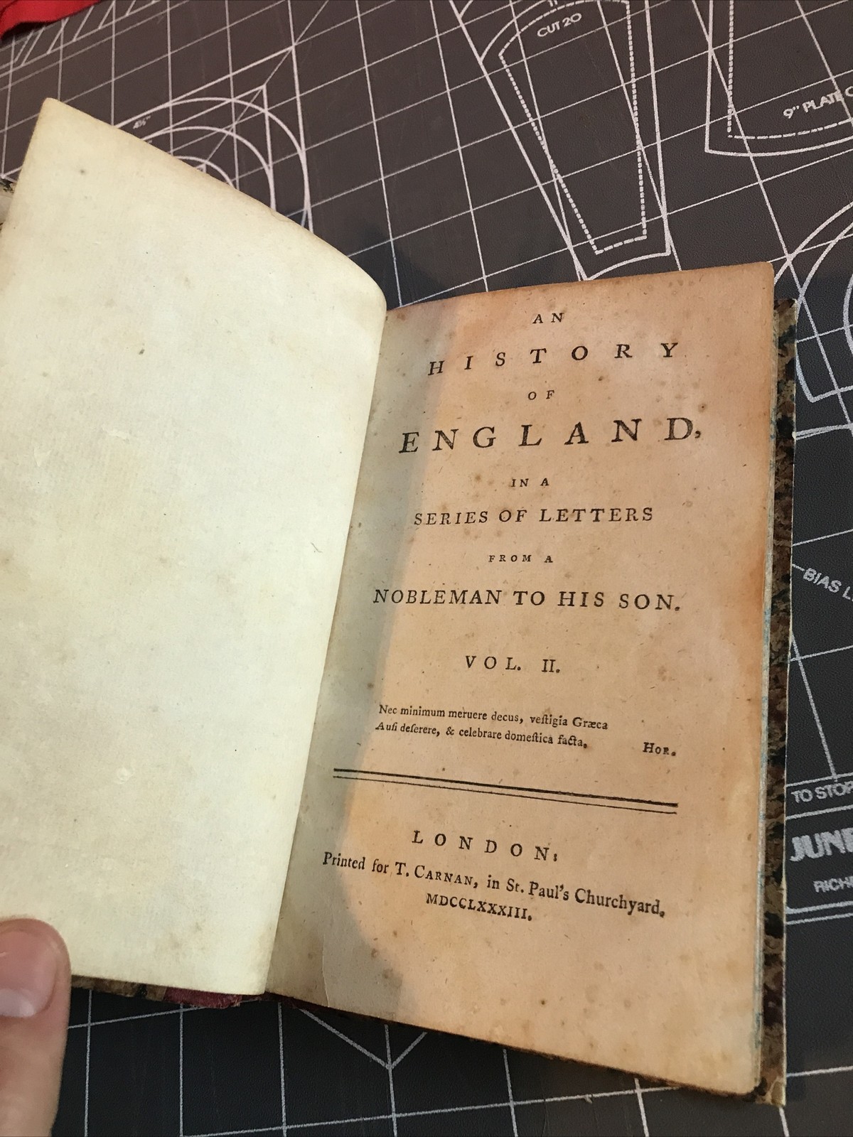 Antique 1782 An History Of England In 2 Volumes T. Carnan Extremely Rare Books!!