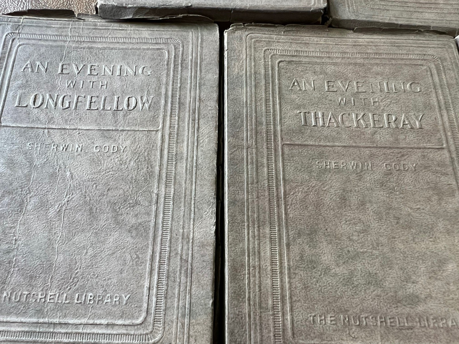 1907 AN EVENING WITH :LINCOLN,SHAKESPEARE DICKENS ,BURNS + More NUTSHELL LIBRARY