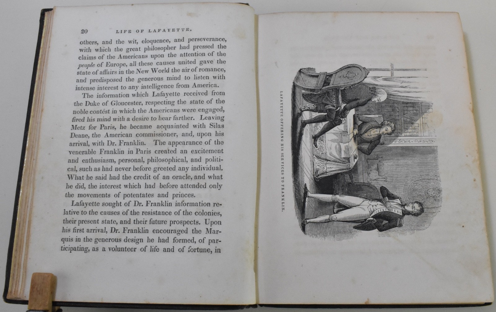 1847 PICTORIAL LIFE OF GENERAL LAFAYETTE Youth’s Biography Wood Engravings