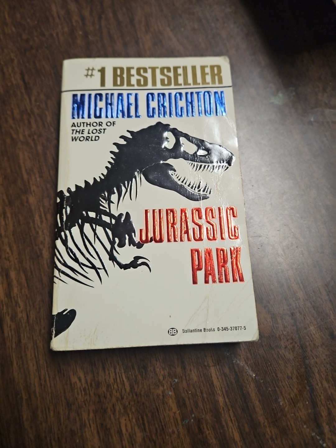 1991 Ballantine – Jurassic Park by Michael Crichton Vintage Paper Back