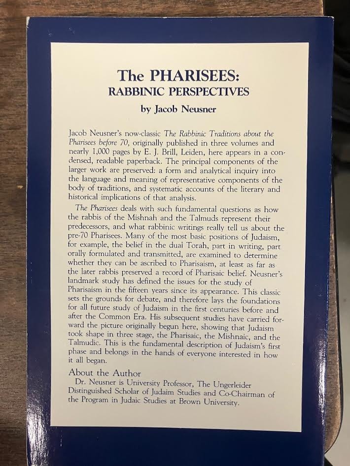 Collection on the Pharisees | Neusner, Finkelstein, Herford, Leo Baeck – Judaica