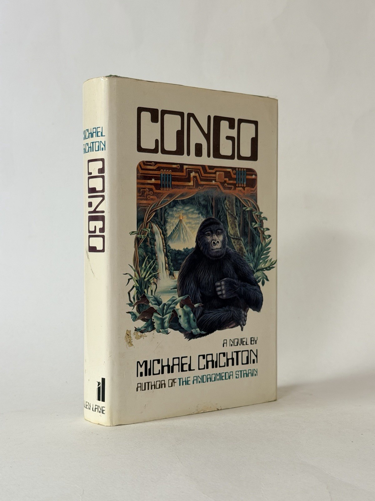 Congo, Michael Crichton. 1981 1st UK Edition. Jurassic Park. Uncommon in DJ