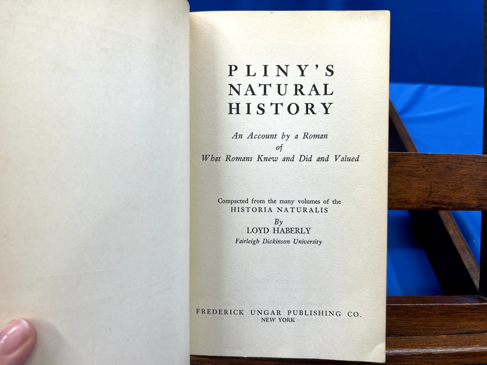 Pliny’s Natural History- Edited by Loyd Haberly, 1957