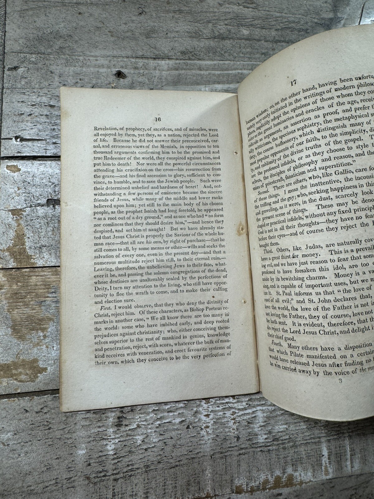 1828 Antique Religious Sermon “Substance of a Sermon in Cincinnati” Wright